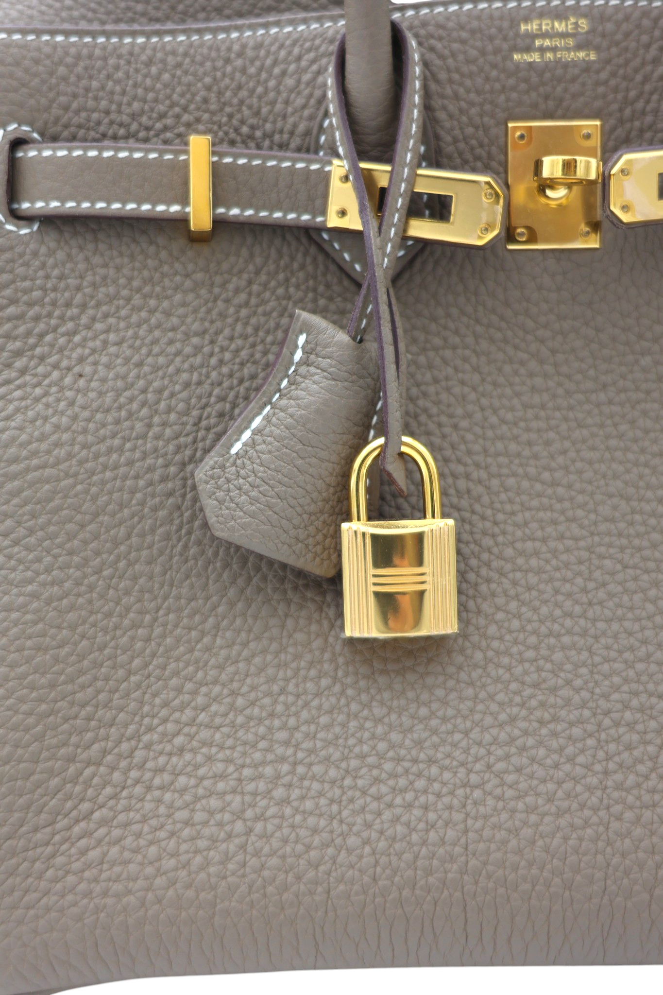 Hermès Togo Birkin 25 Retourne in Etoupe GHW