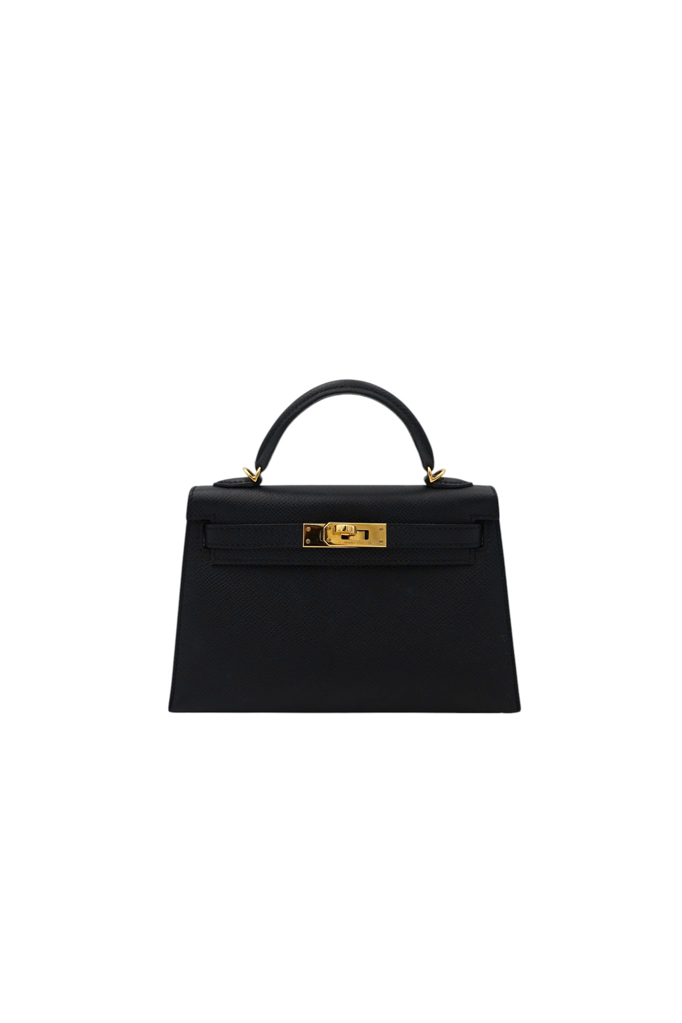 Hermès Mini Kelly 20 Sellier in Noir Epsom GHW