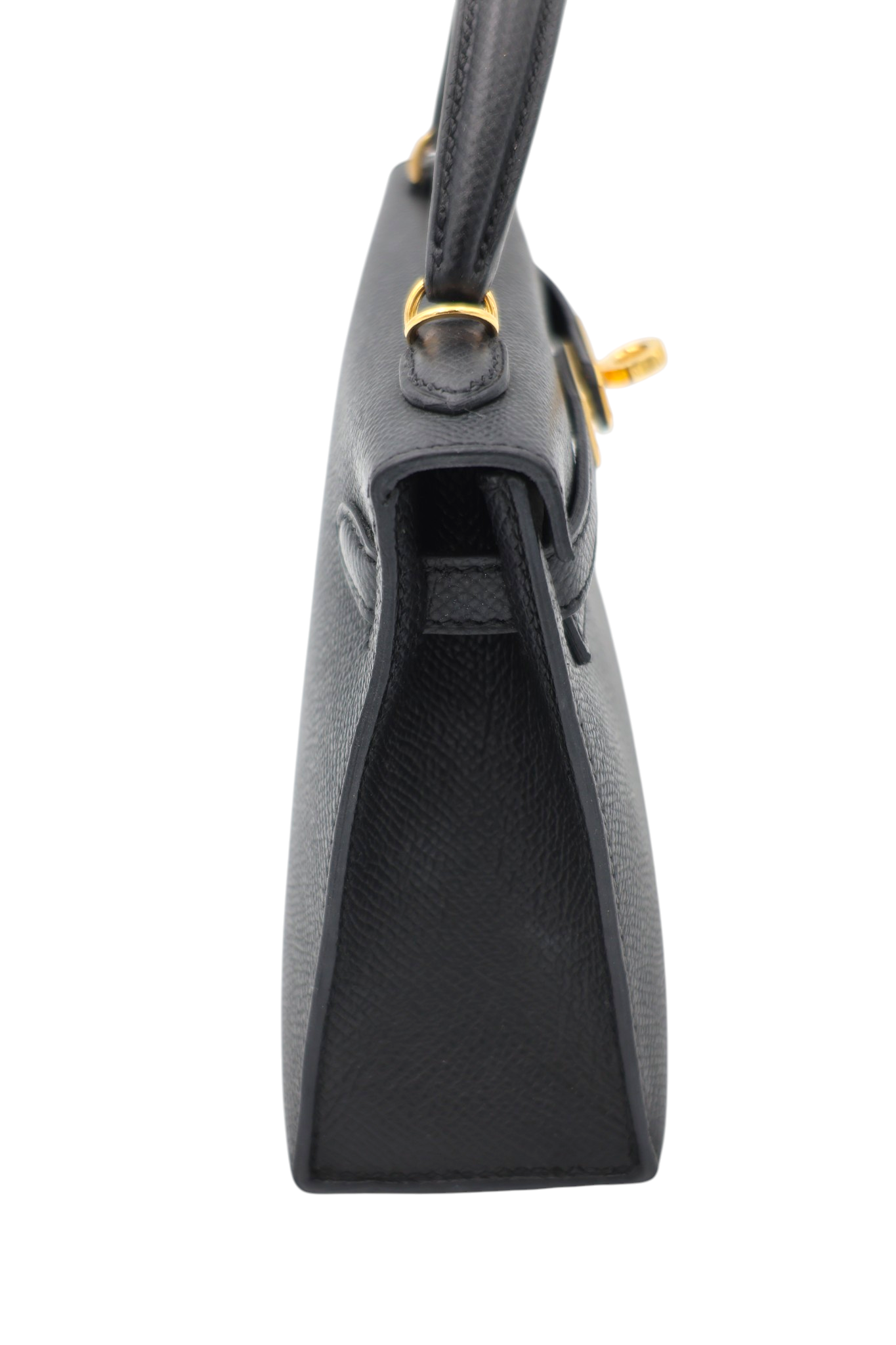 Hermès Mini Kelly 20 Sellier in Noir Epsom GHW