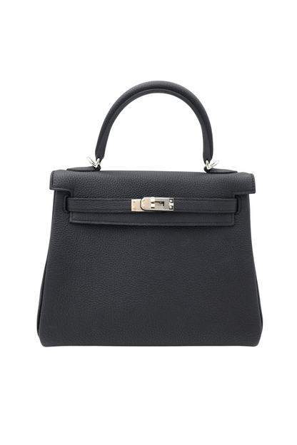 Hermès Kelly 25 in Togo Noir PHW