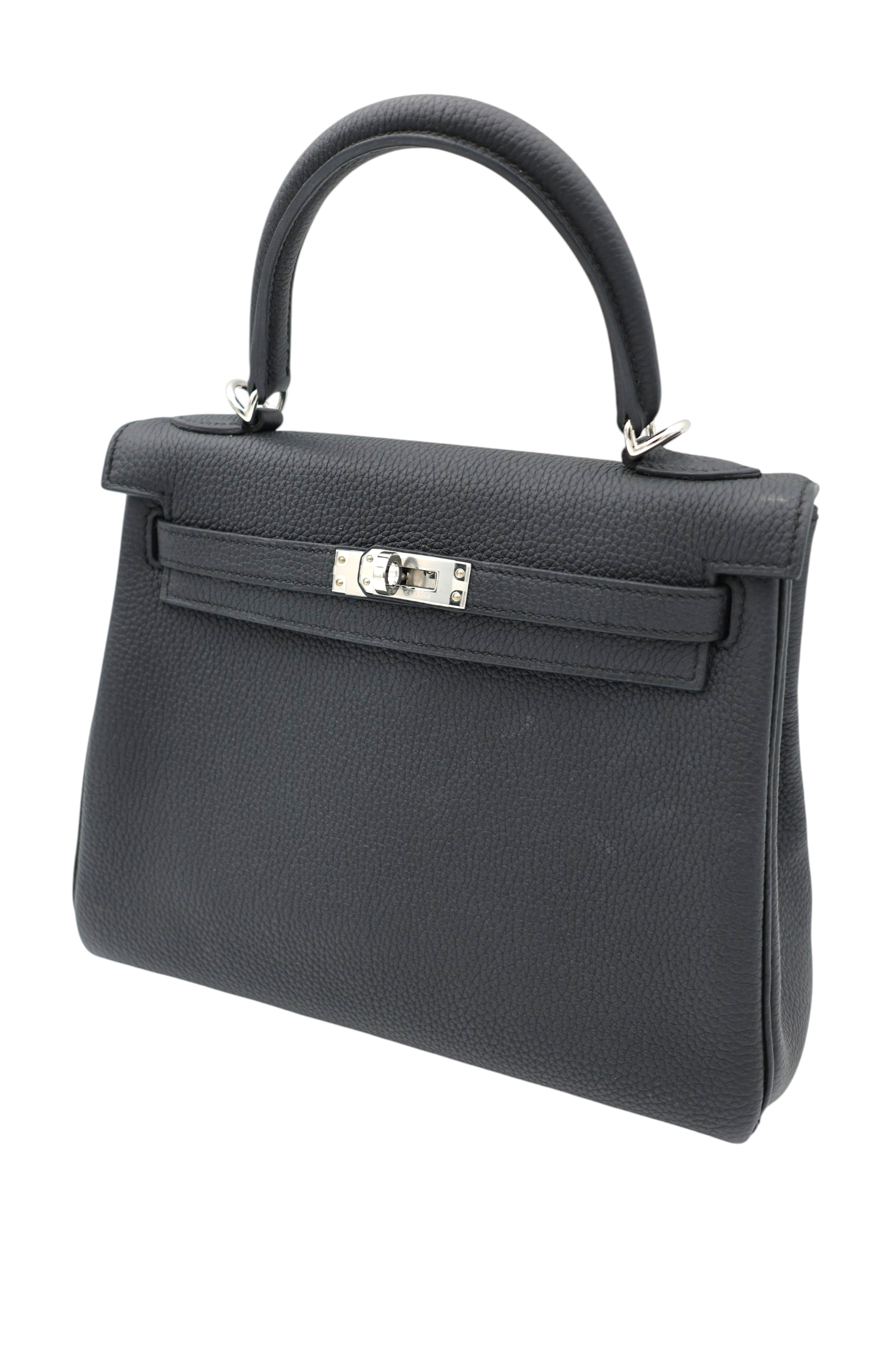 Hermès Kelly 25 in Togo Noir PHW