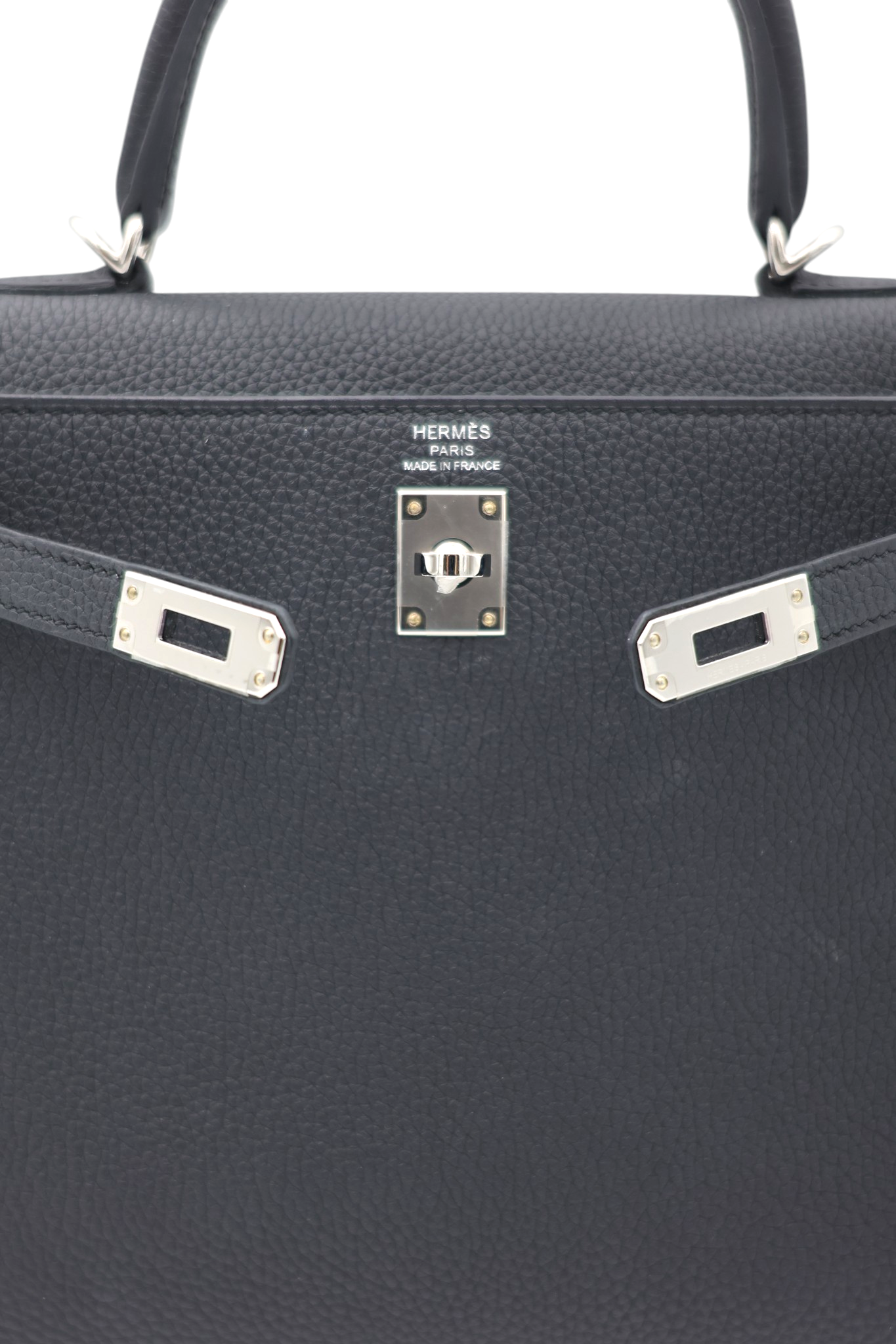 Hermès Kelly 25 in Togo Noir PHW