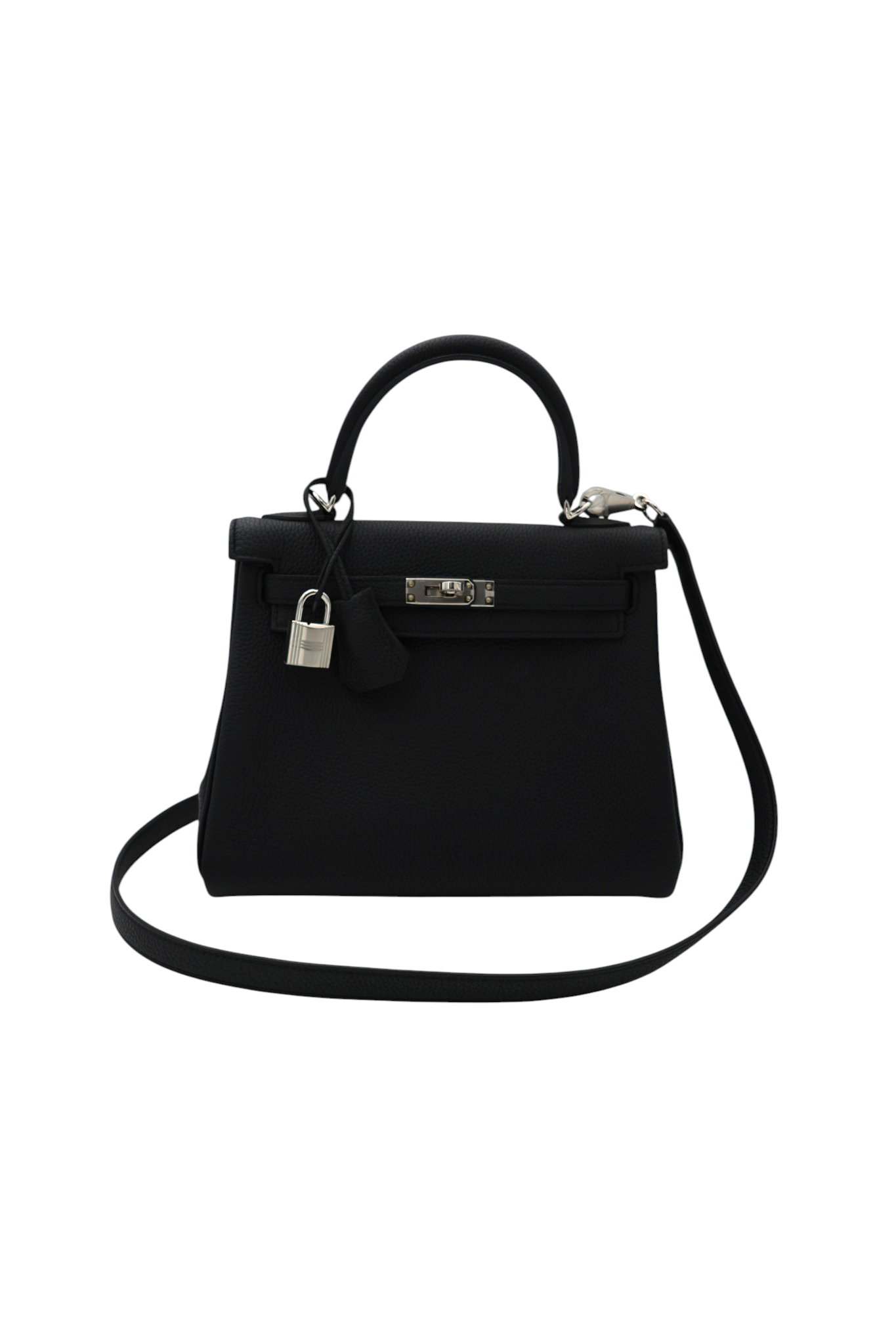 Hermès Kelly 25 in Togo Noir PHW