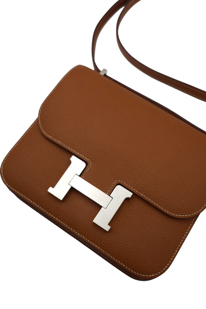Hermès Constance 18 in Gold Epsom with Palladium Hardware