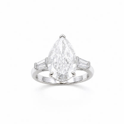 JANARY Pear Modified Brilliant 7.07-Carat Diamond Ring in 18K White Gold