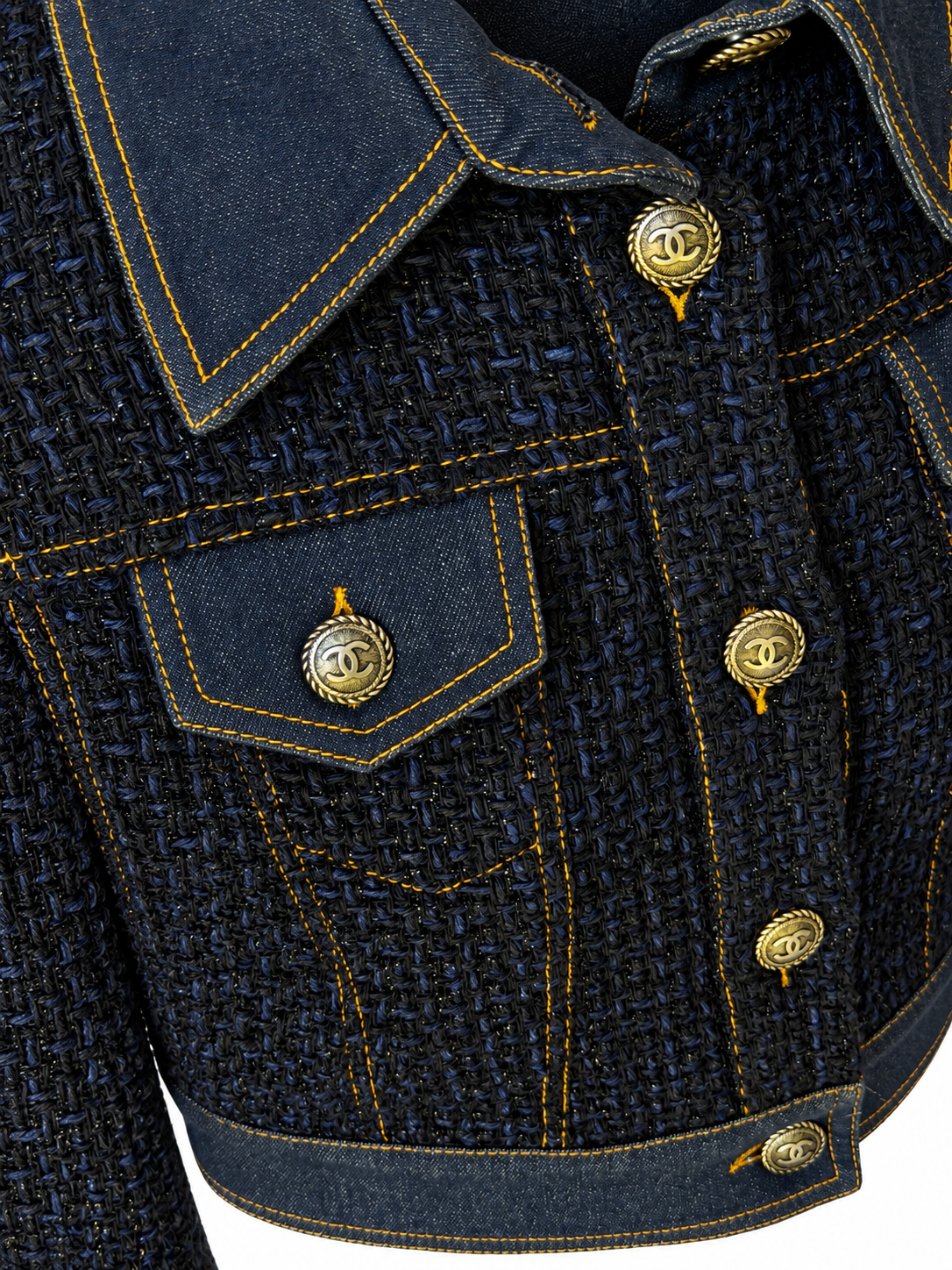 Chanel Tweed Denim Jacket