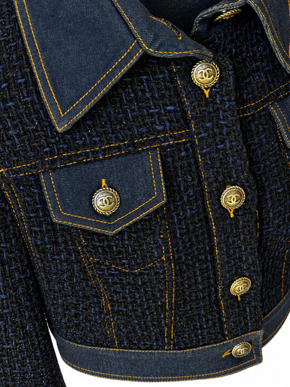 Chanel Tweed Denim Jacket