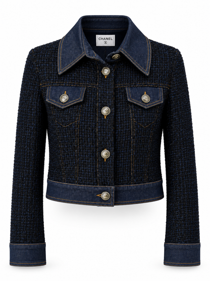 Chanel Tweed Denim Jacket