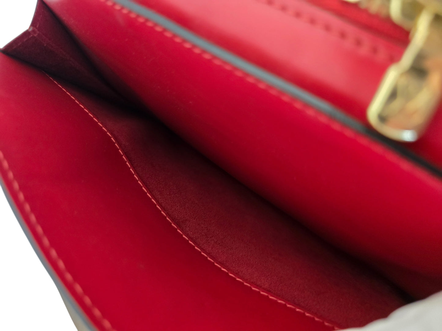 Louis Vuitton Red Epi Leather Pont-Neuf PM Bag