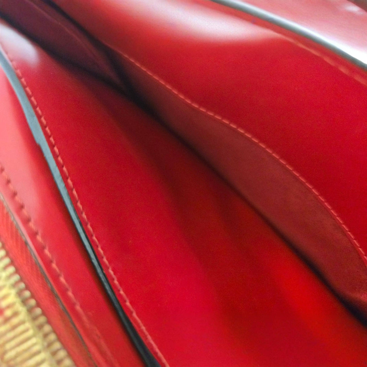 Louis Vuitton Red Epi Leather Pont-Neuf PM Bag