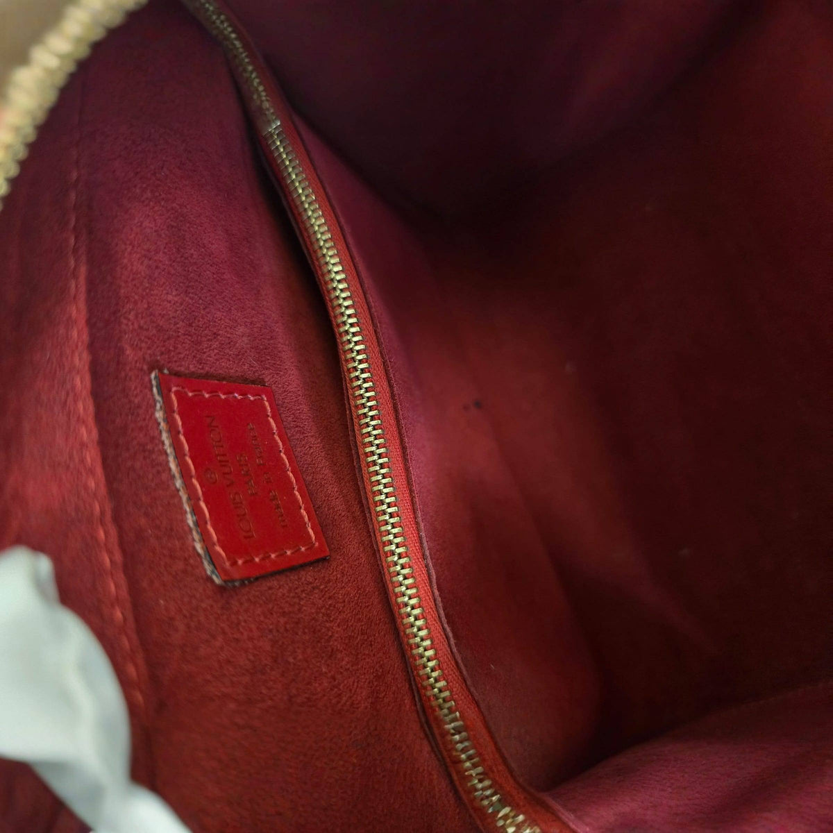 Louis Vuitton Pochette Cles Red Leather Wallet