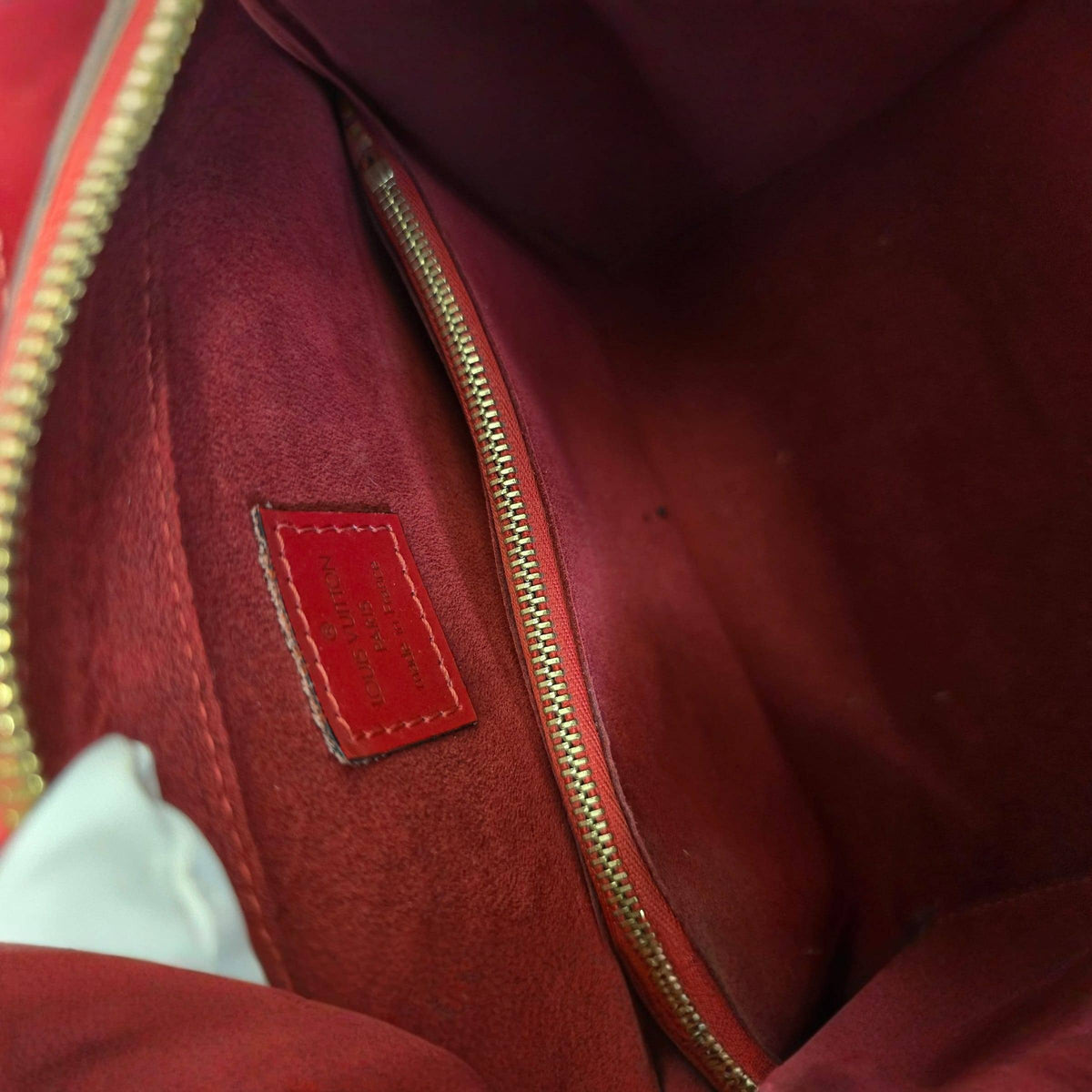 Louis Vuitton Pochette Cles Red Leather Wallet