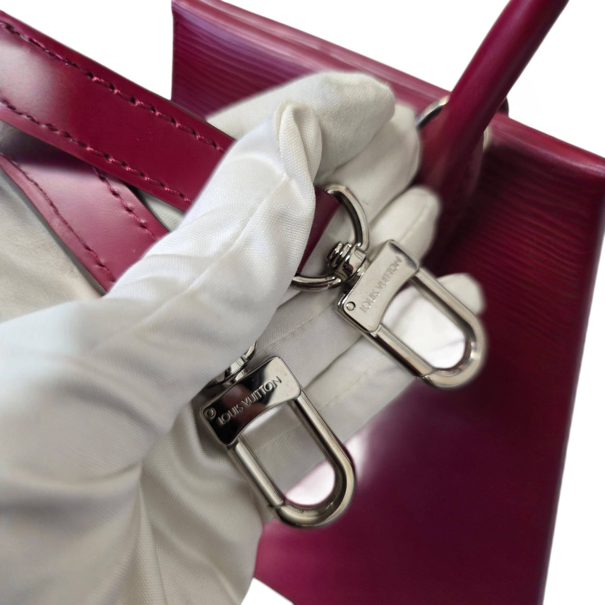 Louis Vuitton Epi Marly MM Bag Red Leather
