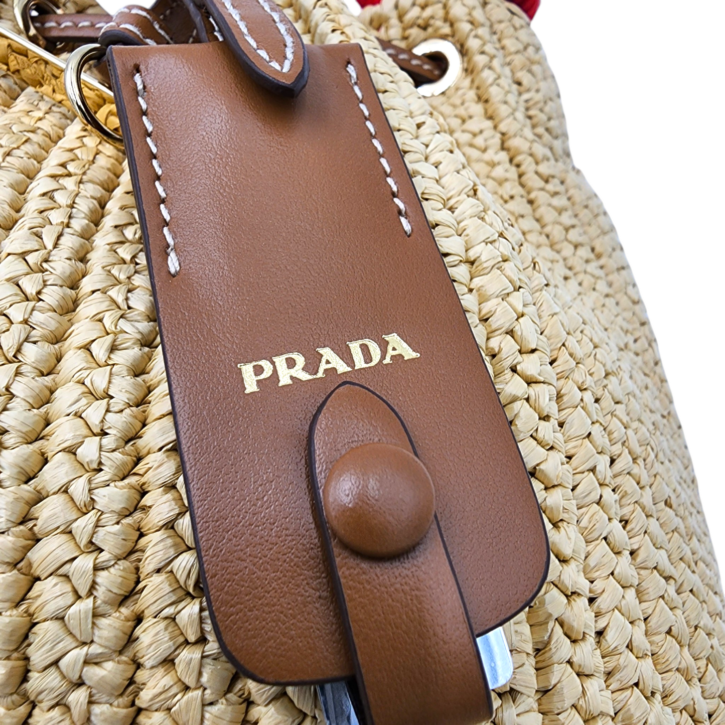 Prada Mini Crochet Bucket Bag