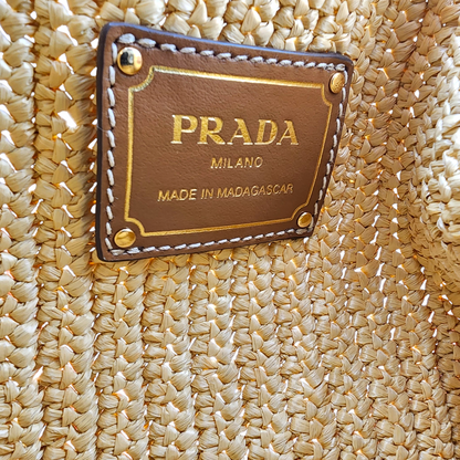Prada Mini Crochet Bucket Bag