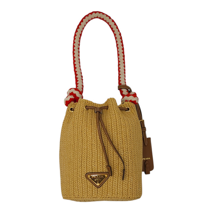 Prada Mini Crochet Bucket Bag