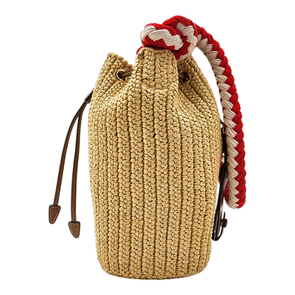 Prada Mini Crochet Bucket Bag