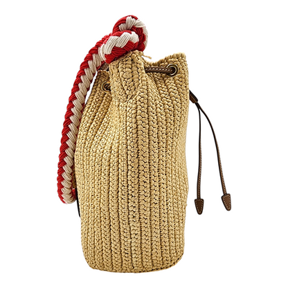 Prada Mini Crochet Bucket Bag