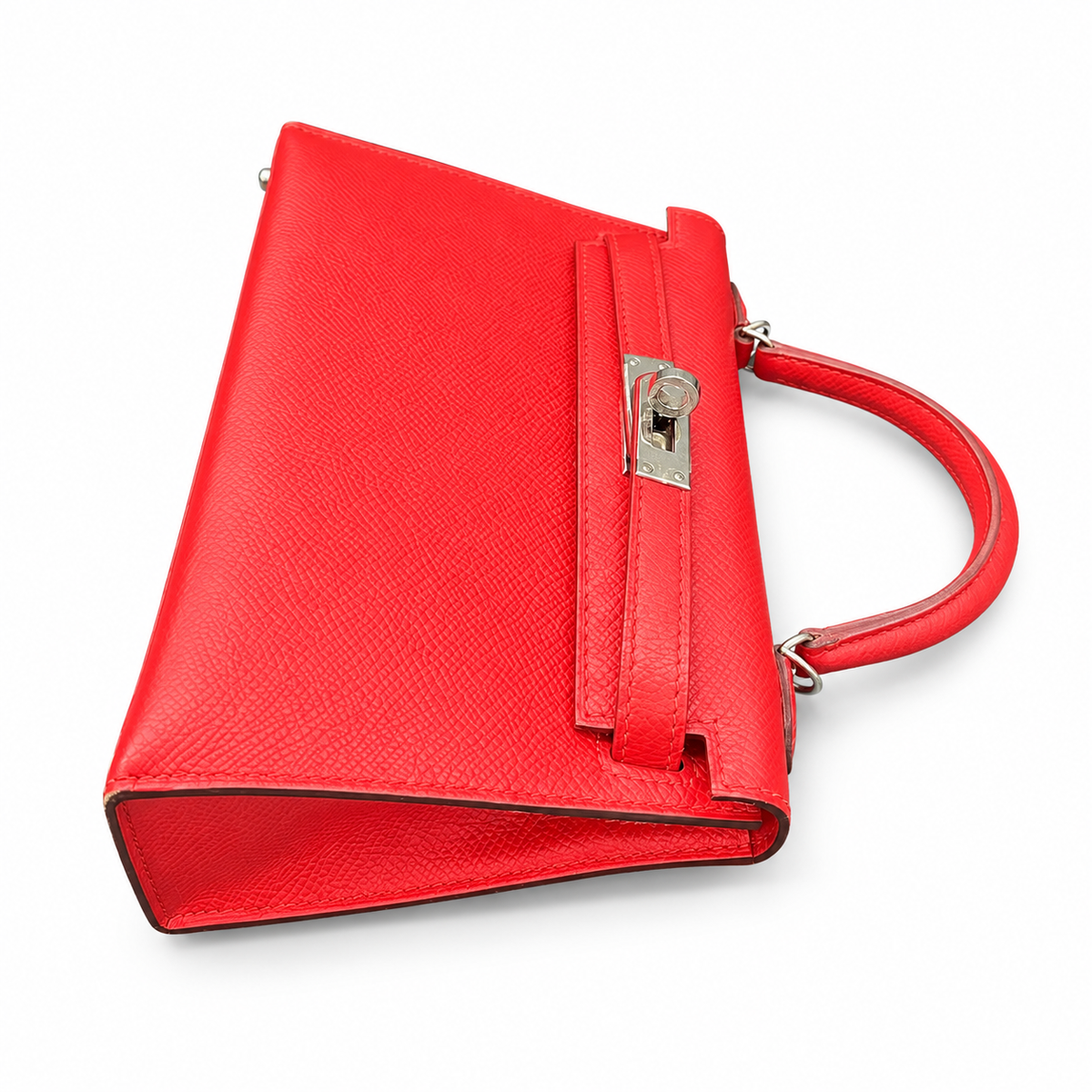 Hermès Mini Kelly  Red Epsom Leather PHW