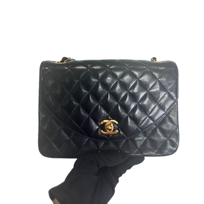 CHANEL Half Moon Chain Shoulder Bag