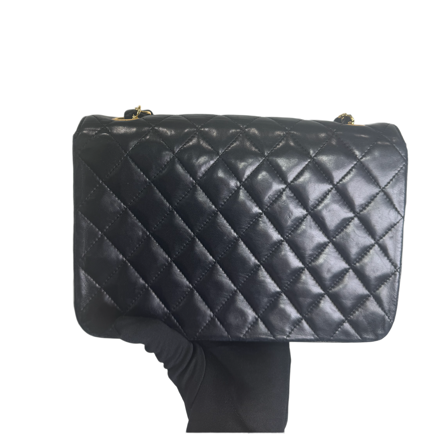 CHANEL Half Moon Chain Shoulder Bag