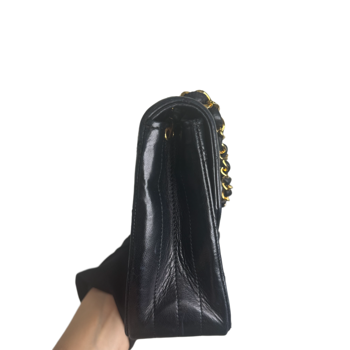 CHANEL Half Moon Chain Shoulder Bag