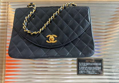 CHANEL Half Moon Chain Shoulder Bag