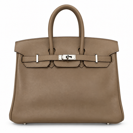 Hermès Birkin 25 Etoupe Swift  Leather