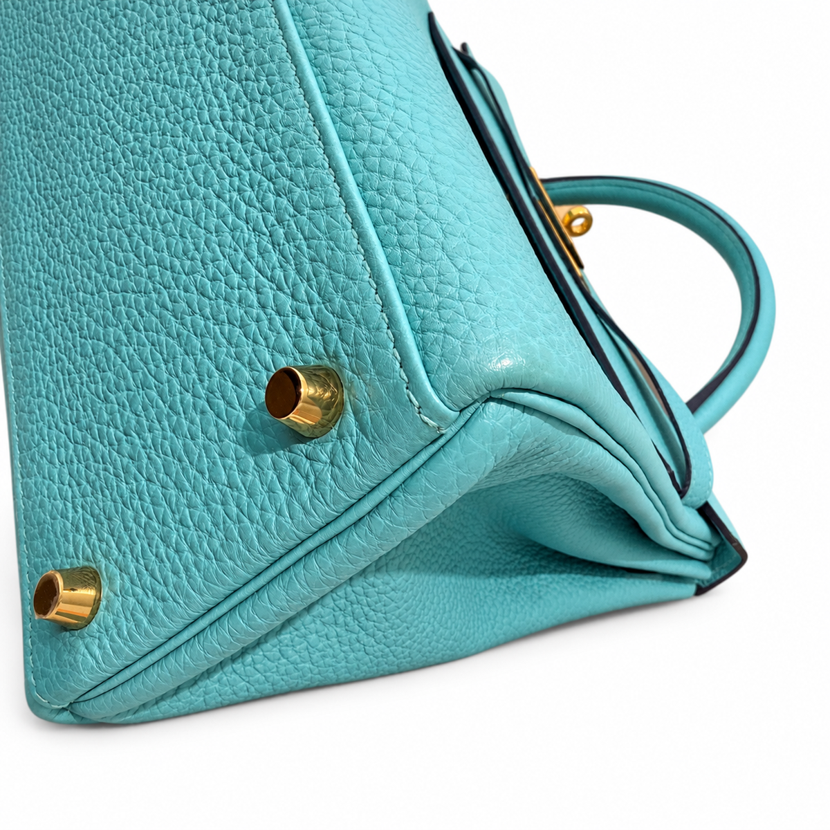 Hermès Kelly 32 Bleu Atoll Togo Leather GHW