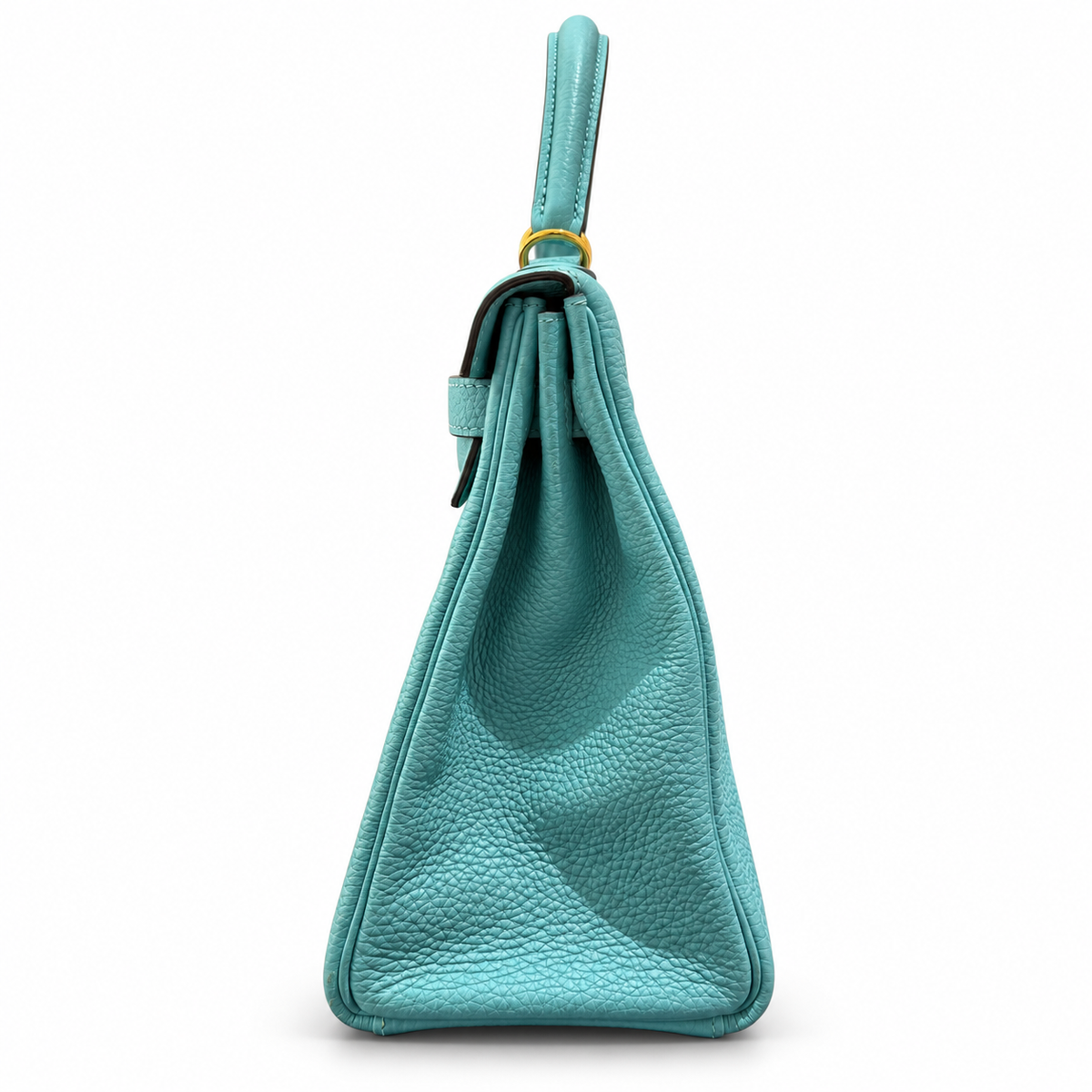 Hermès Kelly 32 Bleu Atoll Togo Leather GHW