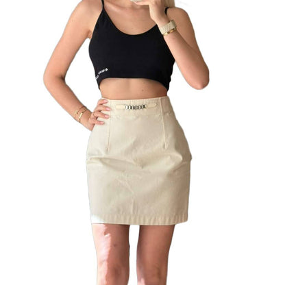 HERMES Cotton Mini Skirt