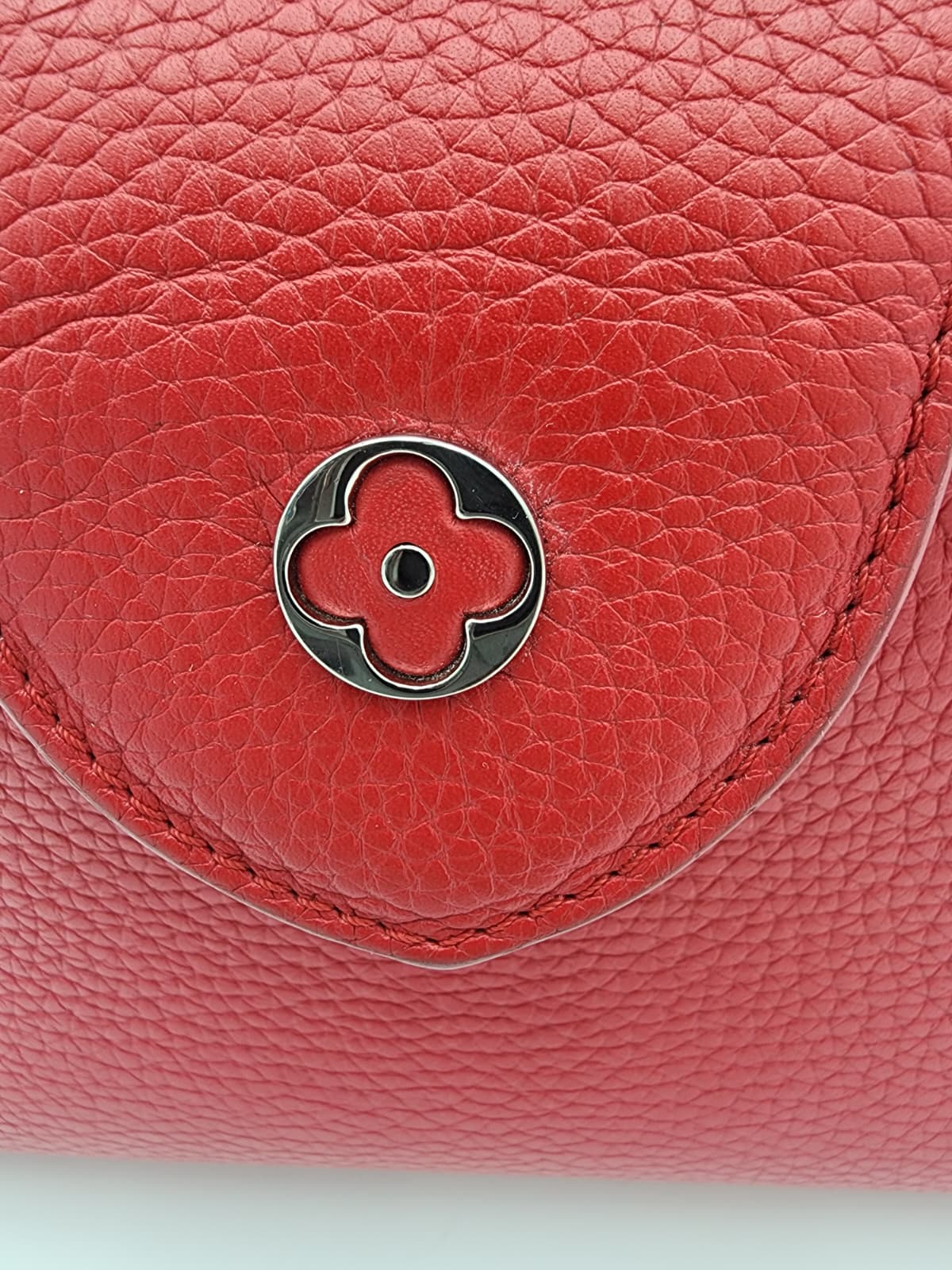 Louis Vuitton Capucines BB Bag In Scarlet Red Taurillon With Silver-tone Hardware