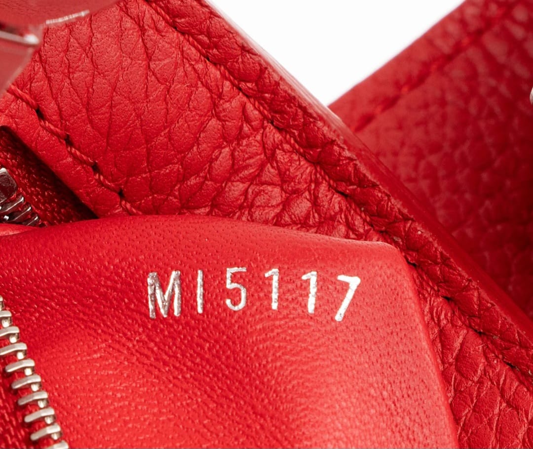 Louis Vuitton Capucines BB Bag In Scarlet Red Taurillon With Silver-tone Hardware