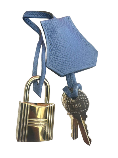HERMÈS Epsom Sellier Kelly 28 Blue Agate PHW Stamp A (2017)
