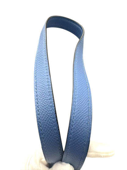 HERMÈS Epsom Sellier Kelly 28 Blue Agate PHW Stamp A (2017)