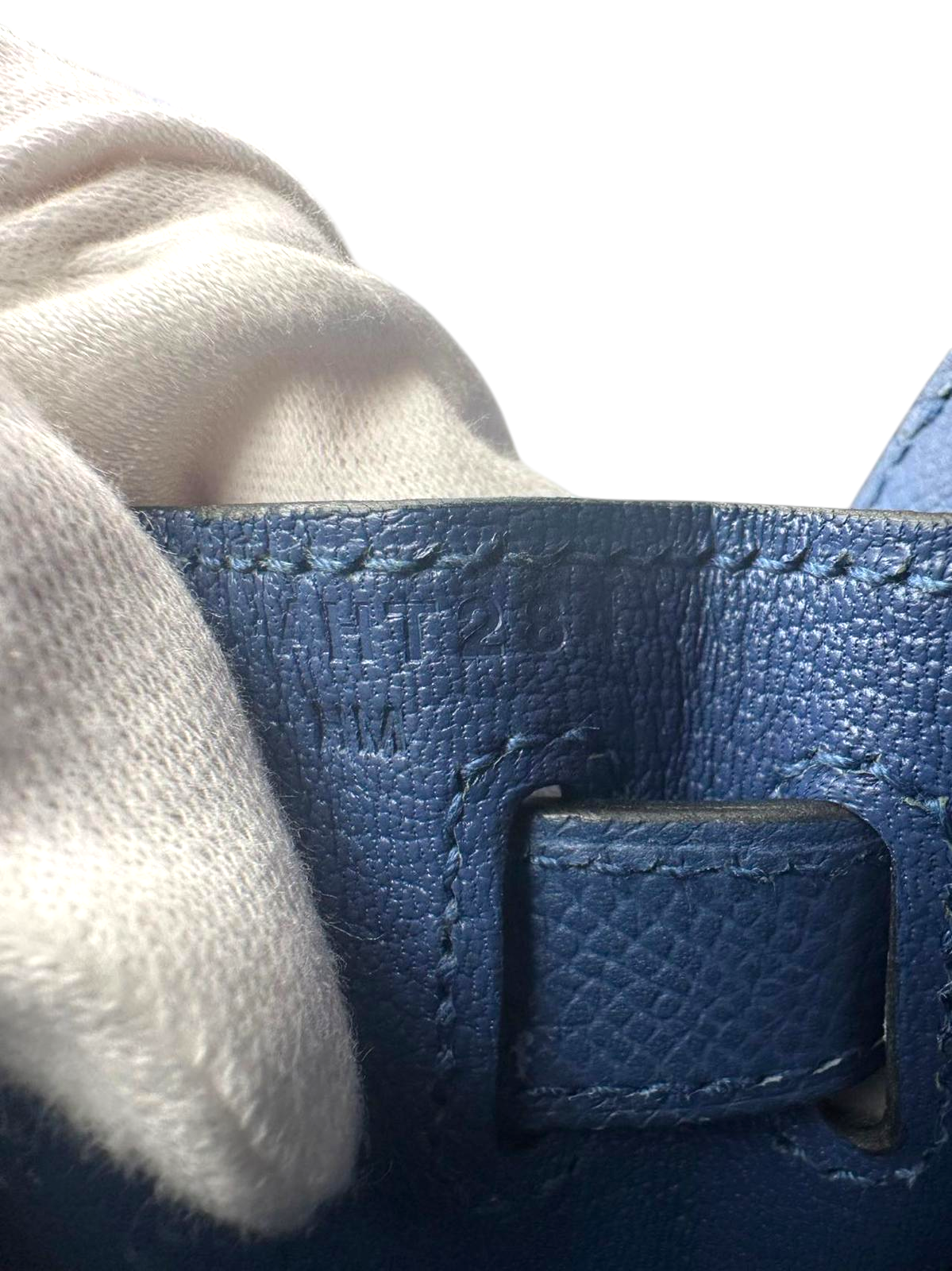 HERMÈS Epsom Sellier Kelly 28 Blue Agate PHW Stamp A (2017)