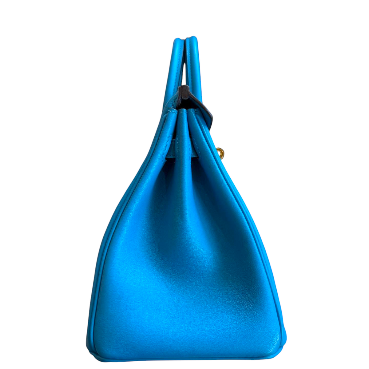 HERMÈS Swift Birkin 25 Bleu Frida GHW Stamp Y (2020)