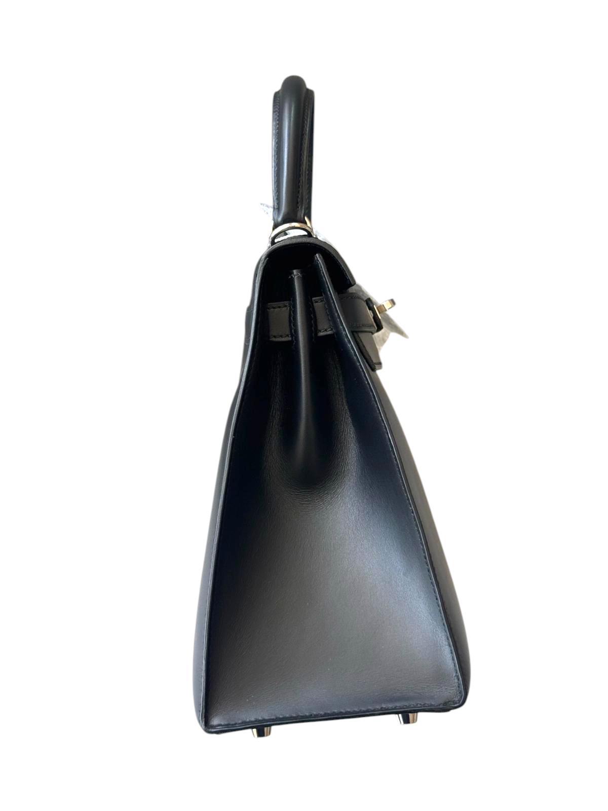 HERMÈS Box Leather Noir Sellier Kelly 28 PHW Stamp D (2019)