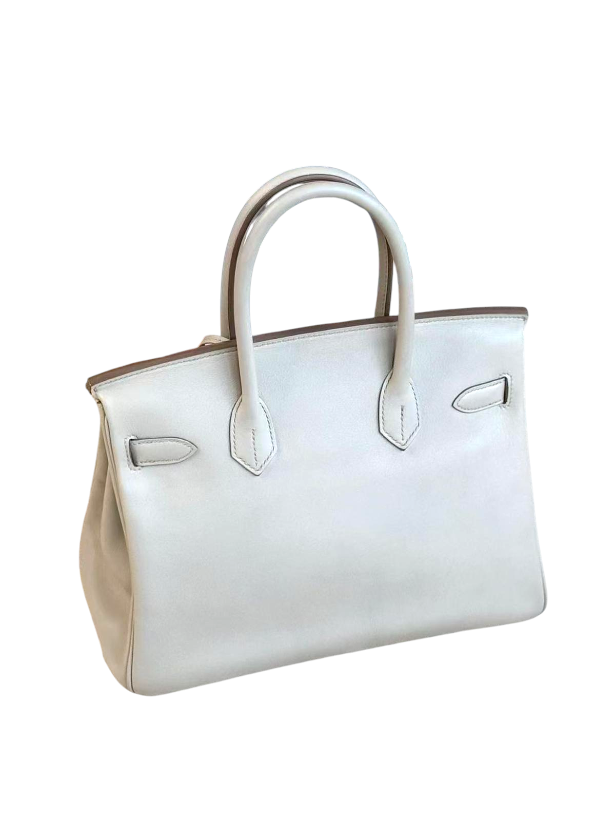 HERMÈS Swift Birkin 30 Gris Perle PHW Stamp P (2012)