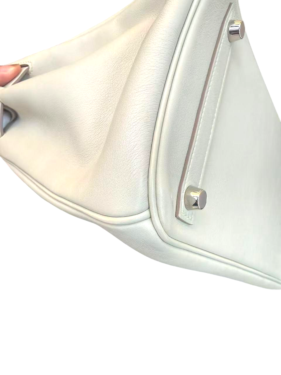 HERMÈS Swift Birkin 30 Gris Perle PHW Stamp P (2012)
