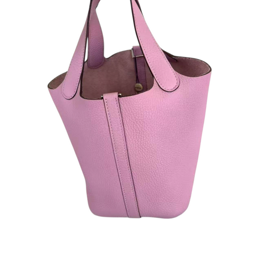 Hermès Clemence Picotin Lock 18 PM Mauve Sylvestre PHW Stamp U (2022)