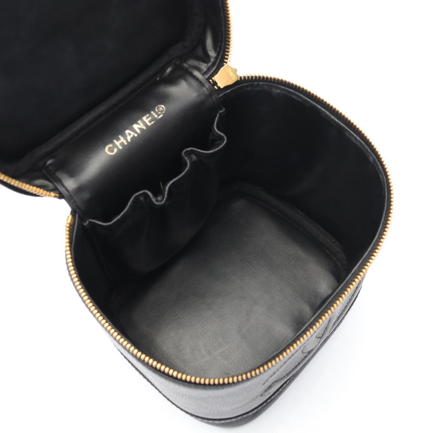 Chanel Timeless CC Tall Vanity in Black Caviar Leather