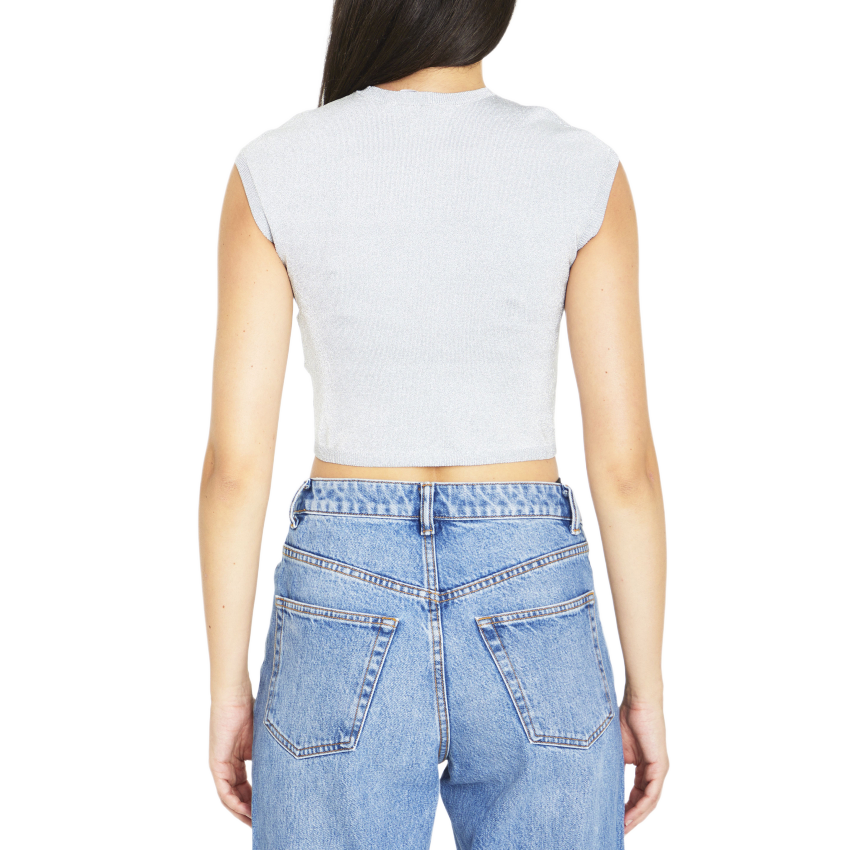 Alexander Wang Lurex Crop Top