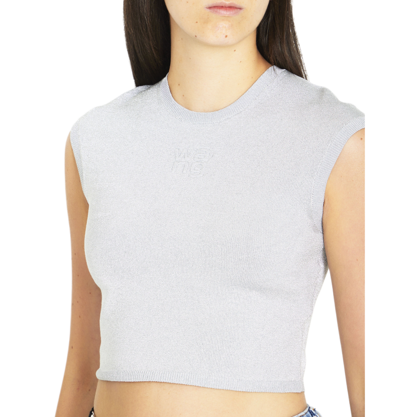 Alexander Wang Lurex Crop Top