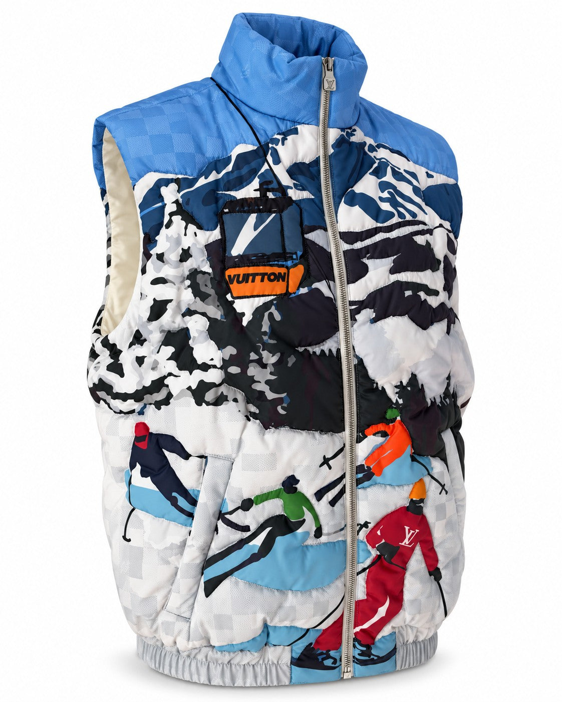 Louis Vuitton SS25 Ski Blue Mountain Print Cotton Vest – JaFashion & Co.