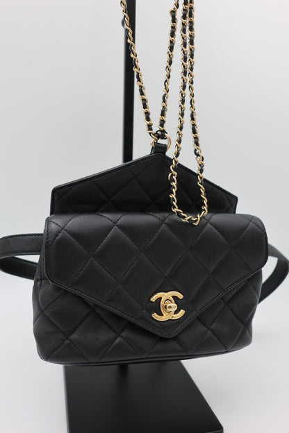 Chanel Diamond Quilted Leather Belt Bag