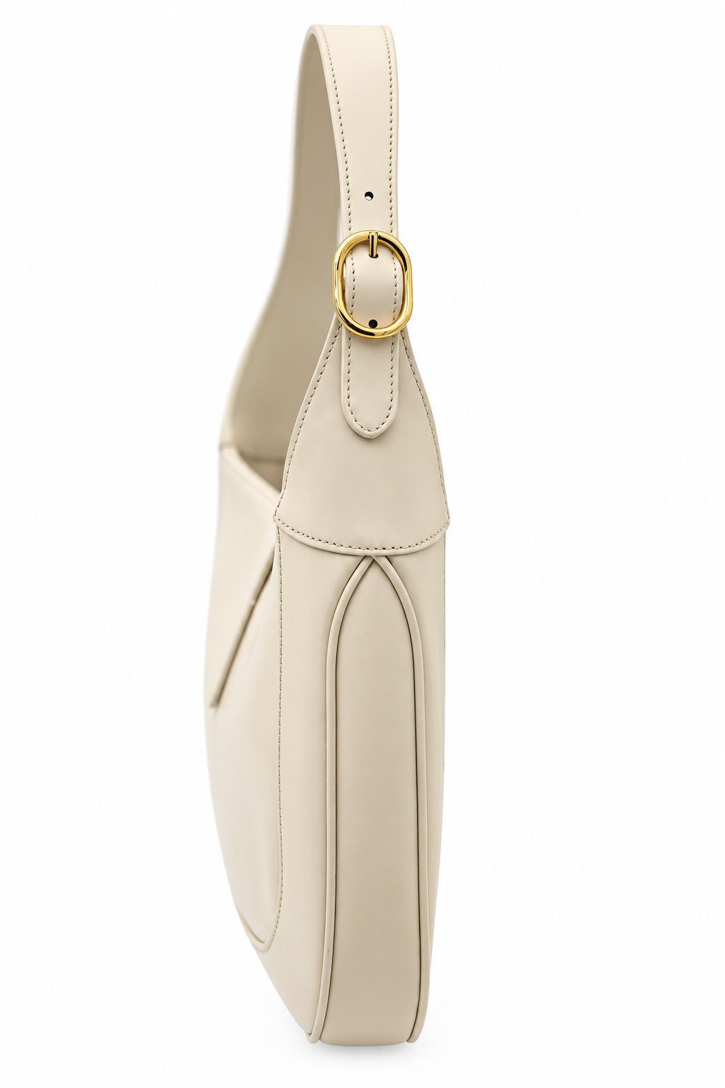 Gucci Leather Jackie Shoulder Bag Ivory GHW
