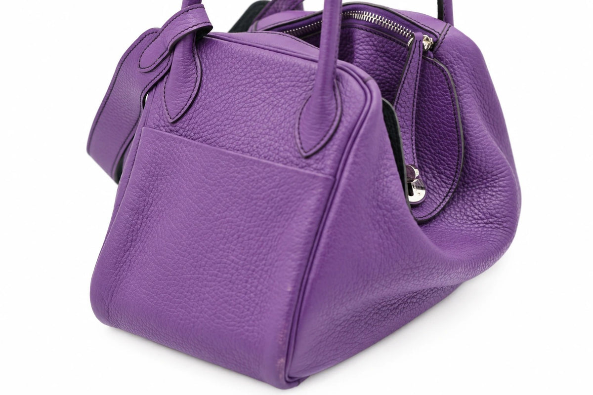 Hermès Clemence Leather Toolbox 20 Purple GHW
