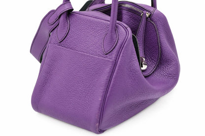 Hermès Clemence Leather Toolbox 20 Purple GHW