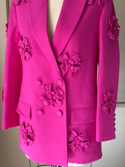 Valentino Pink Limited 3D Floral Jacket